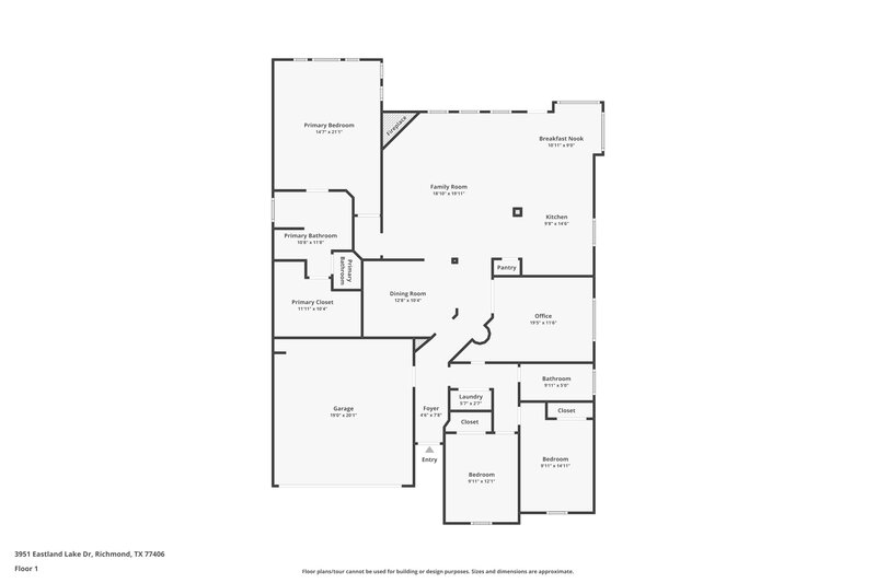 2,325/Mo, 3951 Eastland Lake Dr Richmond, TX 77406 Floor Plan View