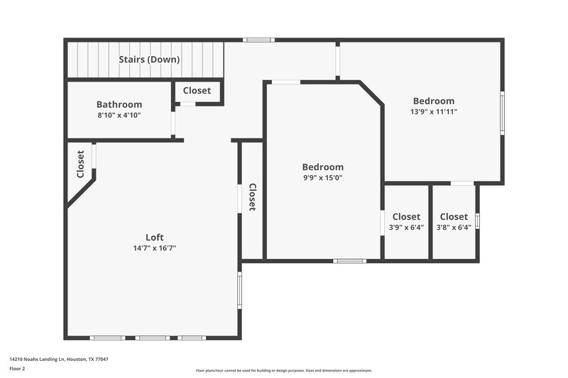 2,260/Mo, 14210 Noahs Landing Ln Houston, TX 77047 Floor Plan View