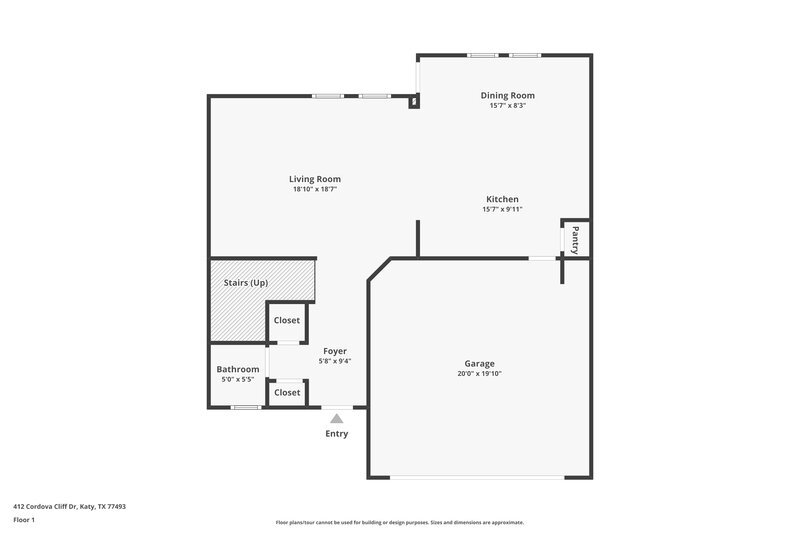 2,090/Mo, 412 Cordova Cliff Dr Katy, TX 77493 Floor Plan View