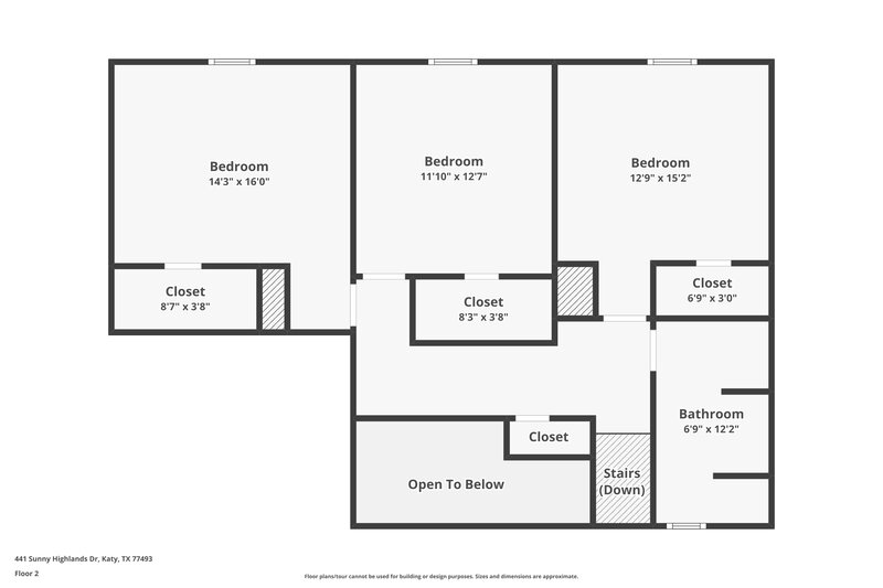 2,275/Mo, 441 Sunny Highlands Dr Katy, TX 77493 Floor Plan View 2