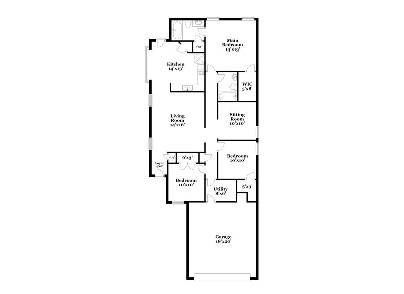 1,715/Mo, 22907 Twisting Maple Ct Spring, TX 77373 Floor Plan View