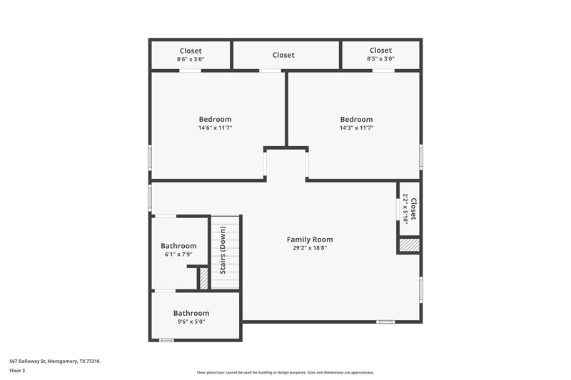 2,165/Mo, 567 Dalloway St Montgomery, TX 77316 Floorplan View 2
