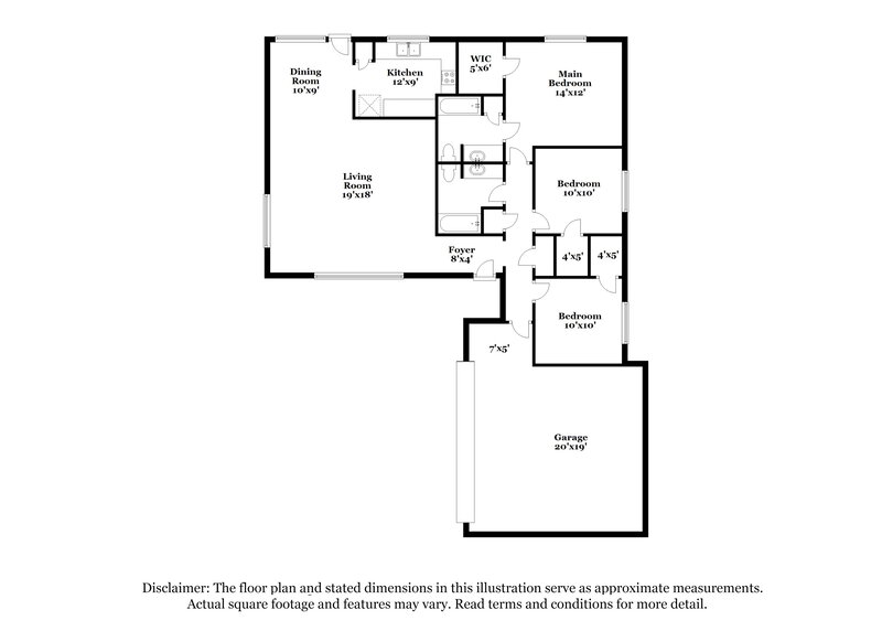 1,735/Mo, 21035 Rivershadows Ln Spring, TX 77388 Floor Plan View