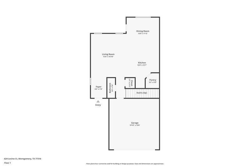 1,880/Mo, 624 Levine Ct Montgomery, TX 77316 Floor Plan View