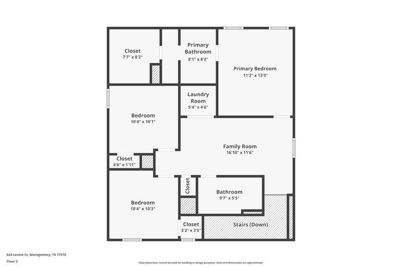 1,880/Mo, 624 Levine Ct Montgomery, TX 77316 Floor Plan View 2