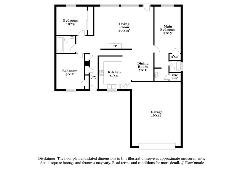 1,990/Mo, 24115 Tayloe House Ln Katy, TX 77493 Floorplan View