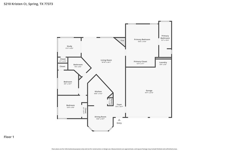 0/Mo, 5210 Kristen Ct Spring, TX 77373 Floor Plan View