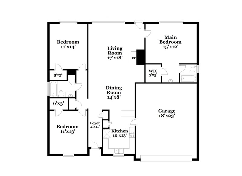 1,810/Mo, 31164 N Head Dr Spring, TX 77386 Floor Plan View