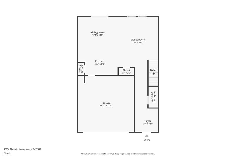 1,650/Mo, 15330 Abella Dr Montgomery, TX 77316 Floorplan View