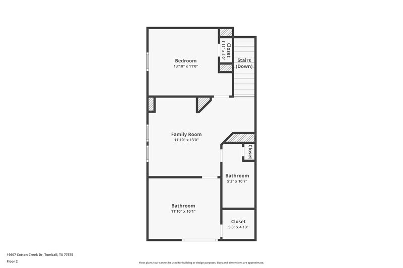 1,915/Mo, 19607 Cotton Creek Dr Tomball, TX 77375 Floor Plan View 2