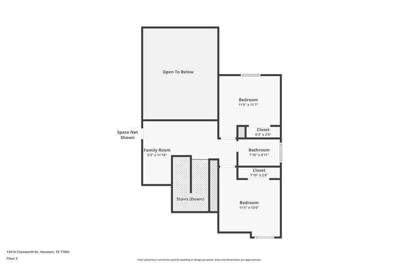 2,060/Mo, 13314 Chasworth Dr Houston, TX 77041 Floor Plan View 2