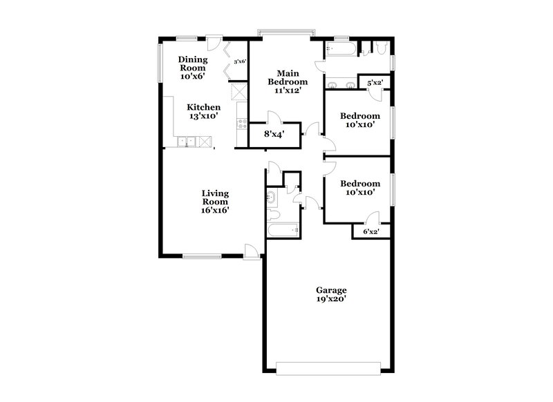 1,895/Mo, 19242 Hopeview Ct Katy, TX 77449 Floor Plan View