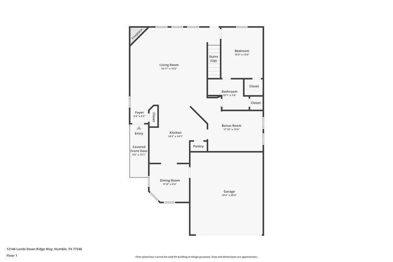 2,105/Mo, 12146 Landsdown Ridge Way Humble, TX 77346 Floor Plan View
