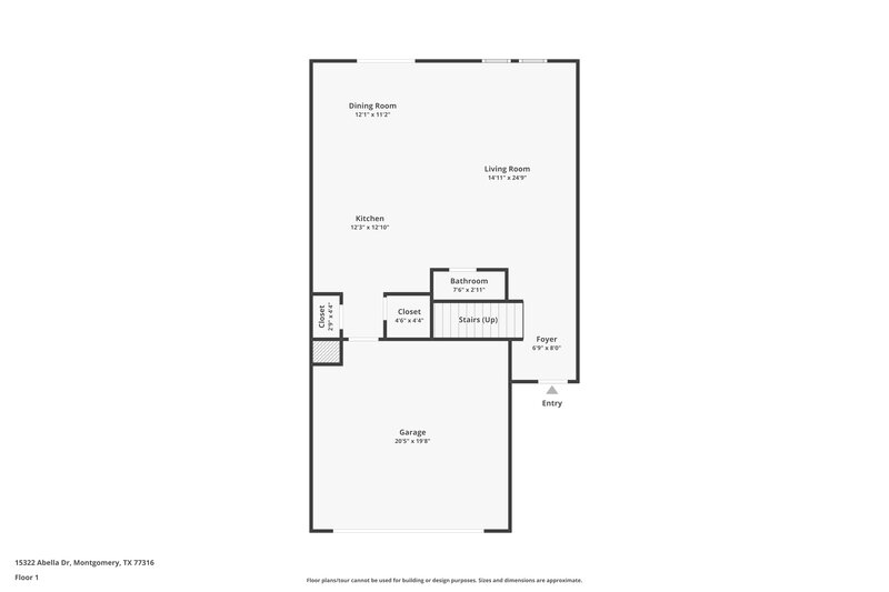 1,775/Mo, 15322 Abella Dr Montgomery, TX 77316 Floorplan View