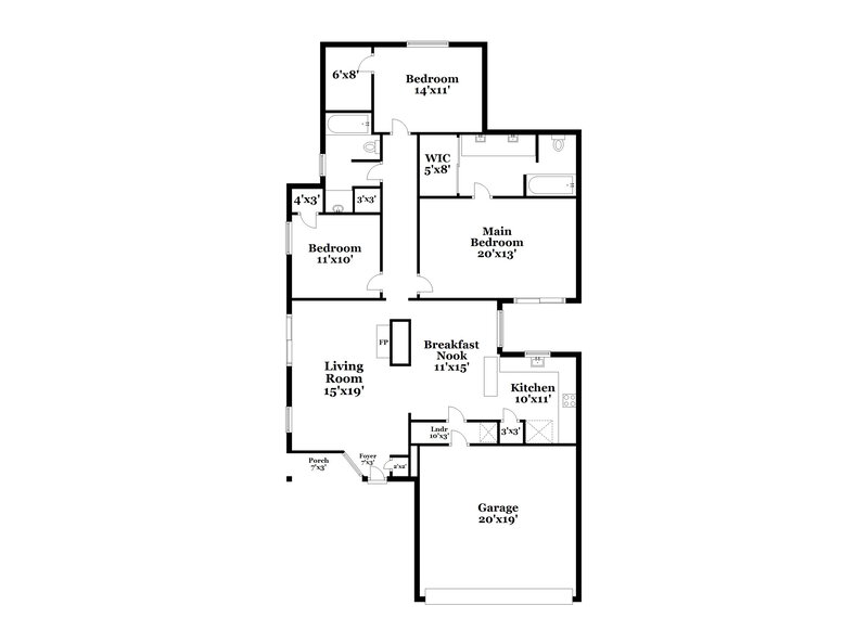 2,075/Mo, 1525 Miller Ave Katy, TX 77493 Floor Plan View