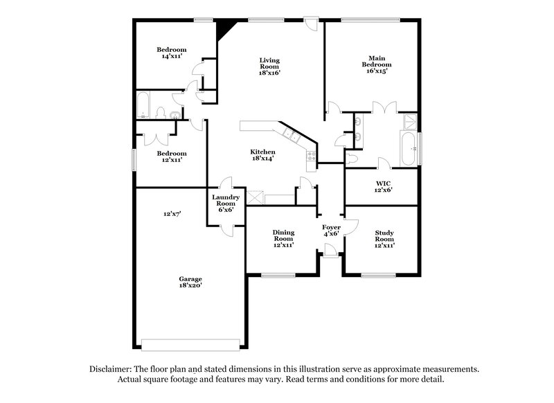 2,110/Mo, 26630 Cypresswood Dr Spring, TX 77373 Floor Plan View