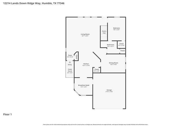 2,265/Mo, 12214 Landsdown Ridge Way Humble, TX 77346 Floor Plan View