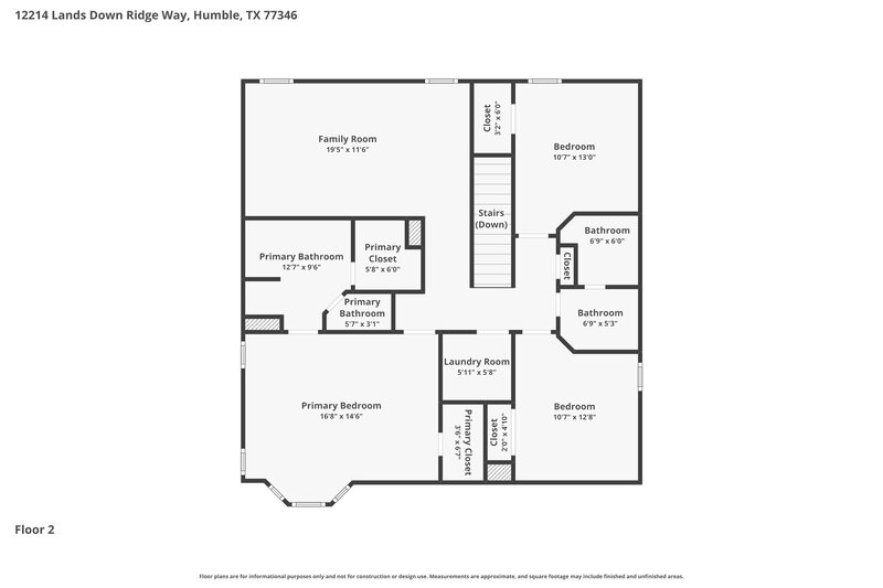 2,265/Mo, 12214 Landsdown Ridge Way Humble, TX 77346 Floor Plan View 2