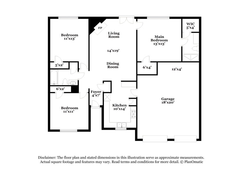 1,845/Mo, 84 Fallshire Dr The Woodlands, TX 77381 Floor Plan View