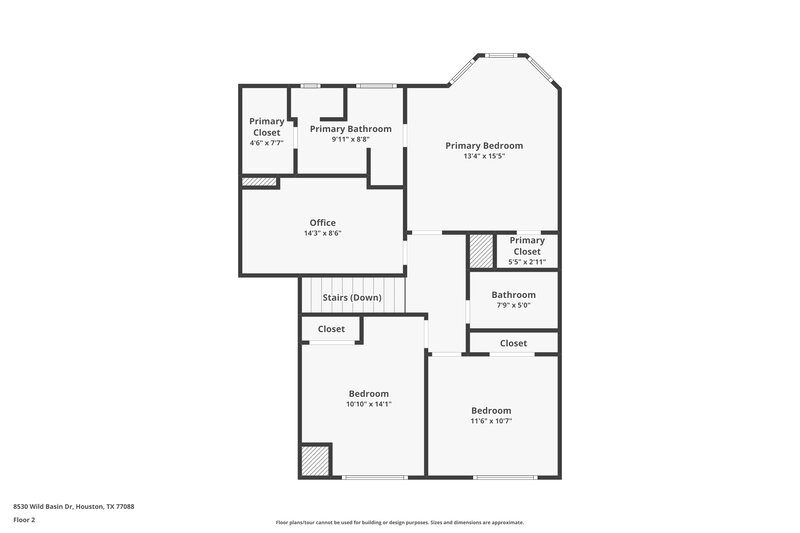 1,690/Mo, 8530 Wild Basin Dr Houston, TX 77088 Floor Plan View 2