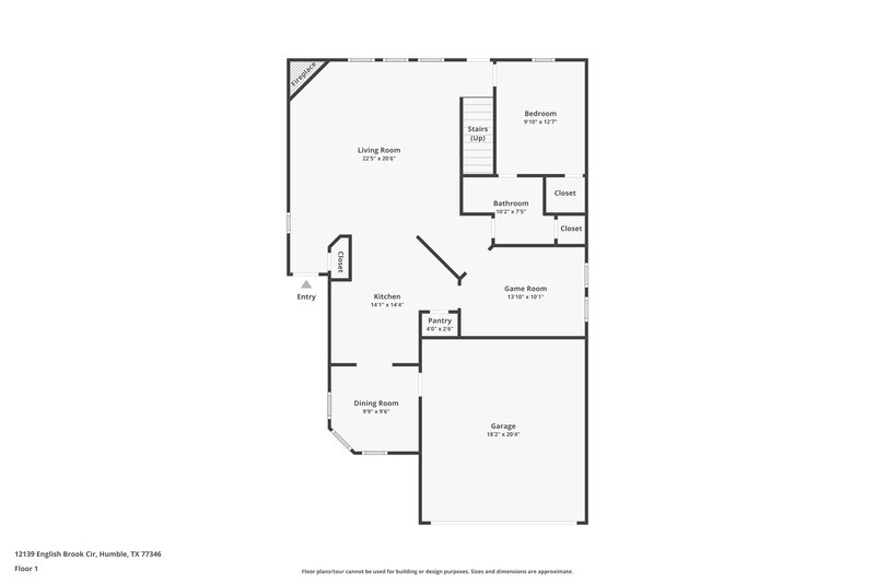 2,410/Mo, 12139 English Brook Cir Humble, TX 77346 Floor Plan View
