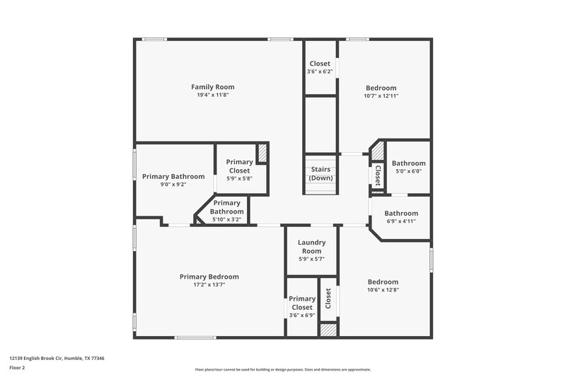 2,410/Mo, 12139 English Brook Cir Humble, TX 77346 Floor Plan View 2