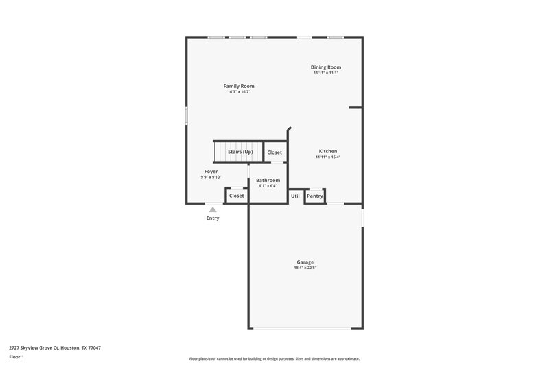 1,965/Mo, 2727 Skyview Grove Ct Houston, TX 77047 Floor Plan View