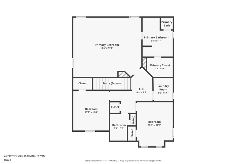 1,965/Mo, 2727 Skyview Grove Ct Houston, TX 77047 Floor Plan View 2