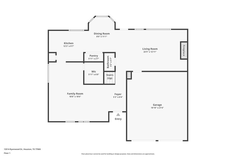 1,970/Mo, 13514 Ryanwood Dr Houston, TX 77065 Floor Plan View