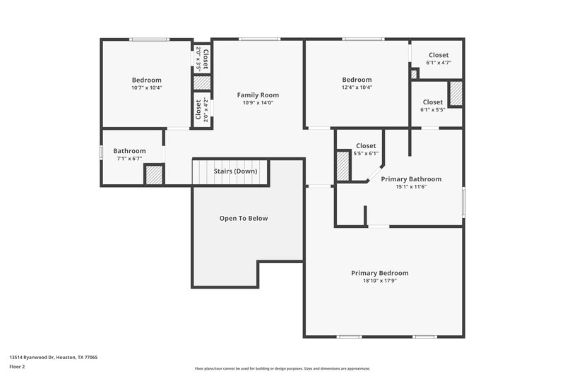 1,970/Mo, 13514 Ryanwood Dr Houston, TX 77065 Floor Plan View 2