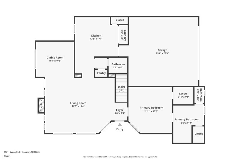 2,145/Mo, 13611 Lynnville Dr Houston, TX 77065 Floor Plan View