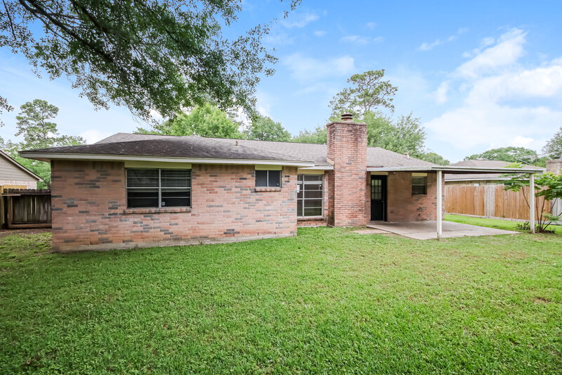 1,865/Mo, 4306 Hickorygate Dr Spring, TX 77373 Rear View