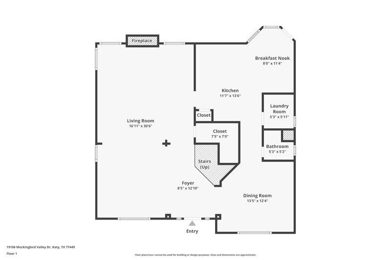 2,420/Mo, 19106 Mockingbird Valley Dr Katy, TX 77449 Floor Plan View