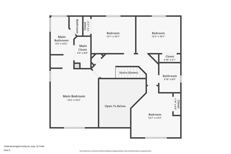 2,420/Mo, 19106 Mockingbird Valley Dr Katy, TX 77449 Floor Plan View 2