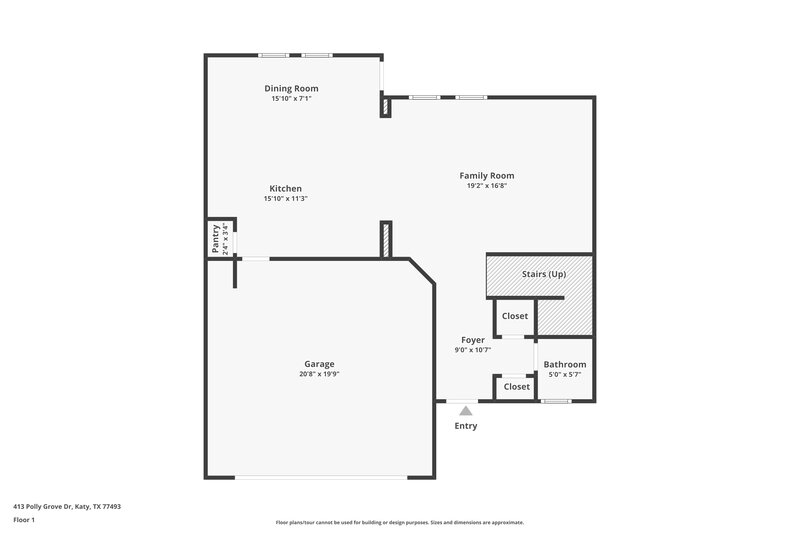 1,985/Mo, 413 Polly Grove Dr Katy, TX 77493 Floor Plan View