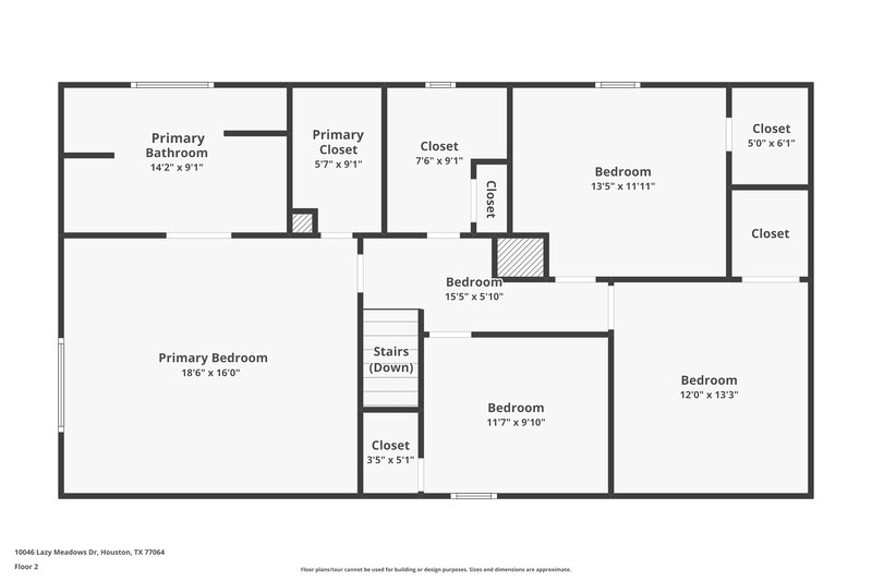 1,980/Mo, 10046 Lazy Meadows Dr Houston, TX 77064 Floorplan View 2