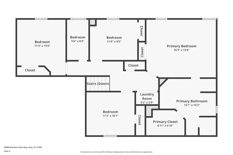 1,980/Mo, 20006 Brandon Oaks Way Katy, TX 77449 Floor Plan View 2
