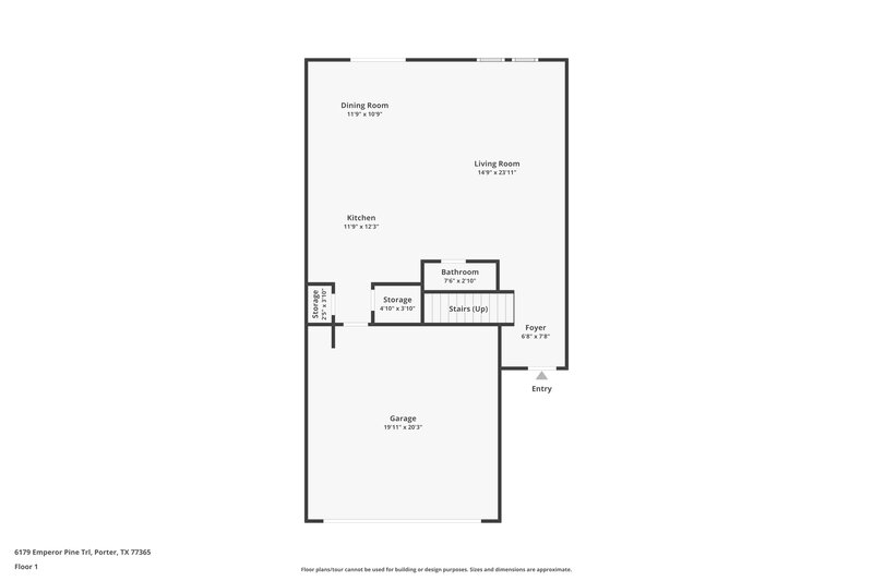 1,980/Mo, 6179 Emperor Pine Trl Porter, TX 77365 Floor Plan View 2