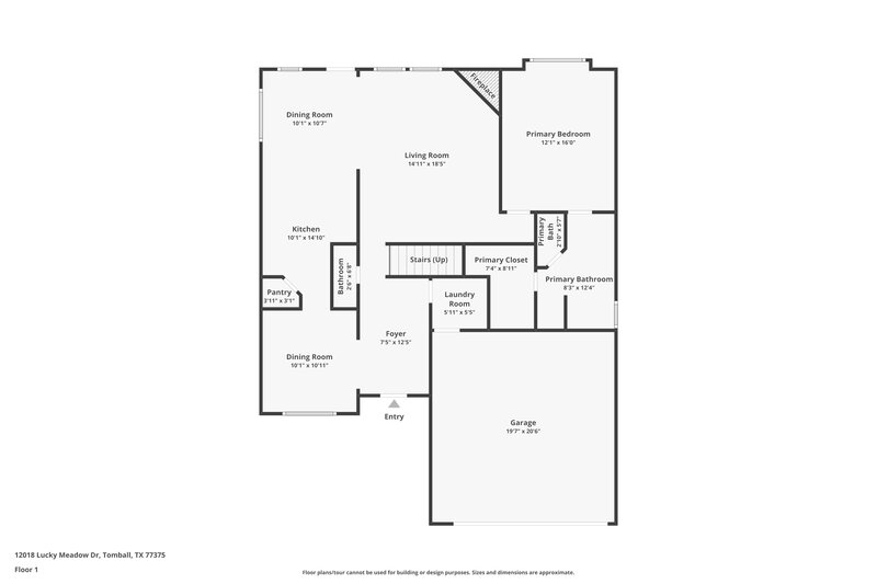 1,810/Mo, 12018 Lucky Meadow Dr Tomball, TX 77375 Floor Plan View