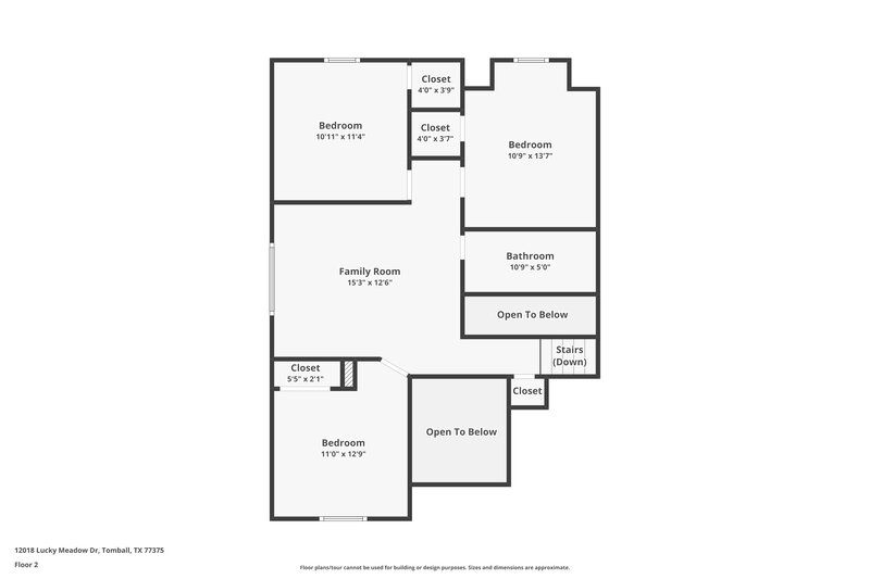 1,810/Mo, 12018 Lucky Meadow Dr Tomball, TX 77375 Floor Plan View 2