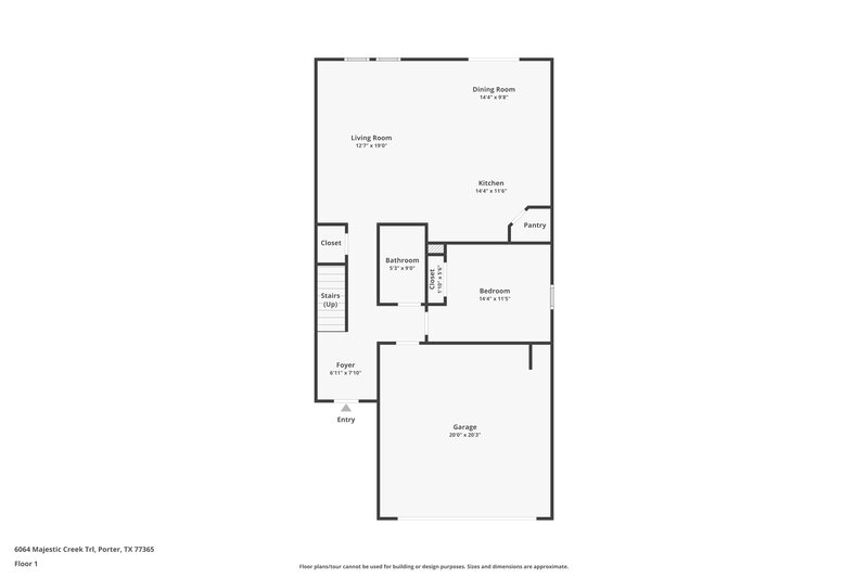 2,345/Mo, 6064 Majestic Creek Trl Porter, TX 77365 Floor Plan View