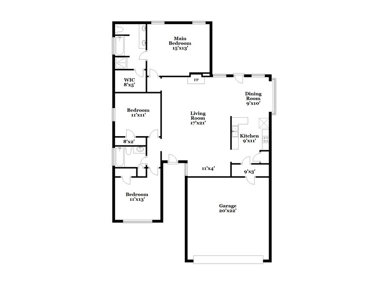 2,160/Mo, 19527 Pine Cluster Ln Humble, TX 77346 Floor Plan View