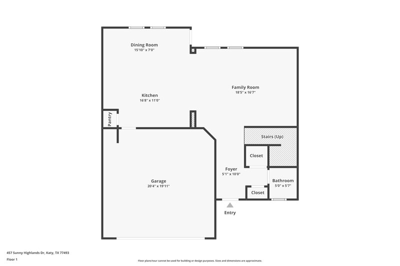 1,995/Mo, 457 Sunny Highlands Dr Katy, TX 77493 Floor Plan View