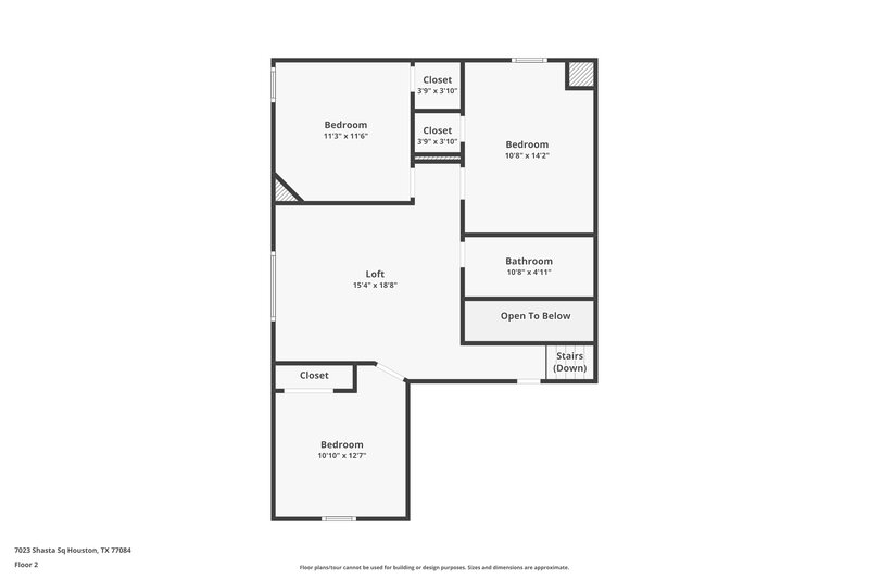 2,225/Mo, 7023 Shasta Sq Houston, TX 77084 Floor Plan View 2