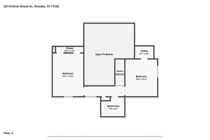 1,735/Mo, 20110 River Brook Dr Humble, TX 77346 Floor Plan View 2