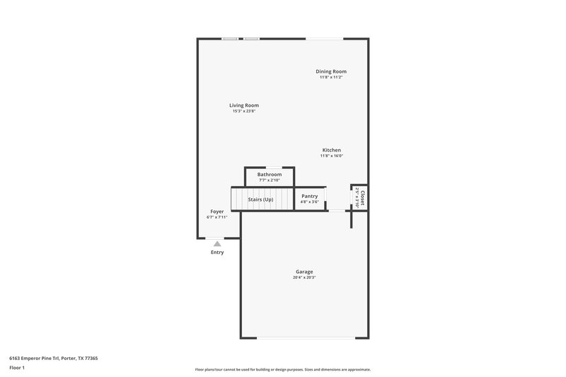 2,195/Mo, 6163 Emperor Pine Trl Porter, TX 77365 Floorplan View