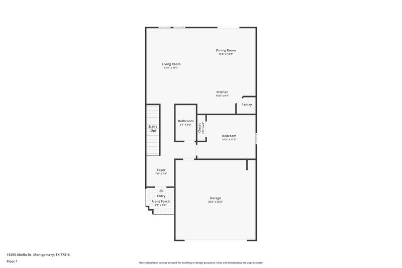 1,815/Mo, 15295 Abella Dr Montgomery, TX 77316 Floor Plan View