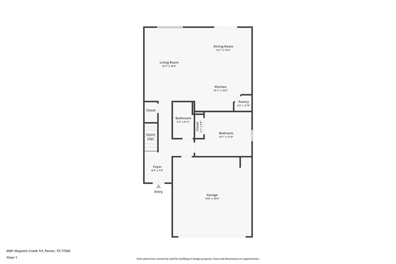1,920/Mo, 6081 Majestic Creek Trl Porter, TX 77365 Floor Plan View