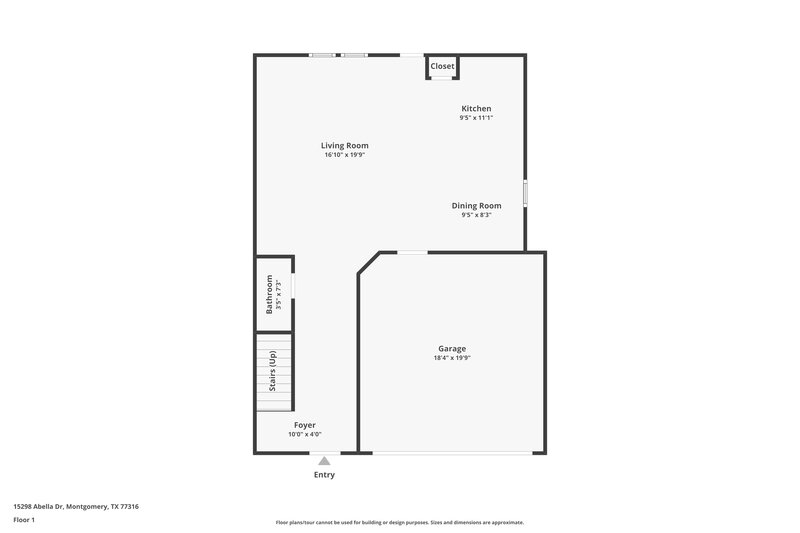 1,750/Mo, 15298 Abella Dr Montgomery, TX 77316 Floor Plan View