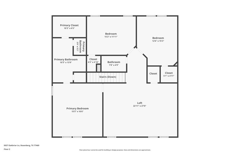 1,830/Mo, 5027 Oakbriar Ln Richmond, TX 77469 Floorplan View 2